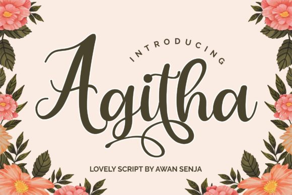 Agitha: A Charming Handwritten Font for Editorial Design