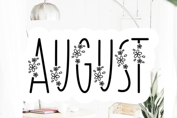 August: A Floral Font for Elegant Publishing