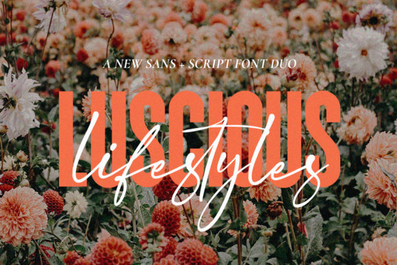 Boost Your Brand with Luscious Lifestyle Duo Font
