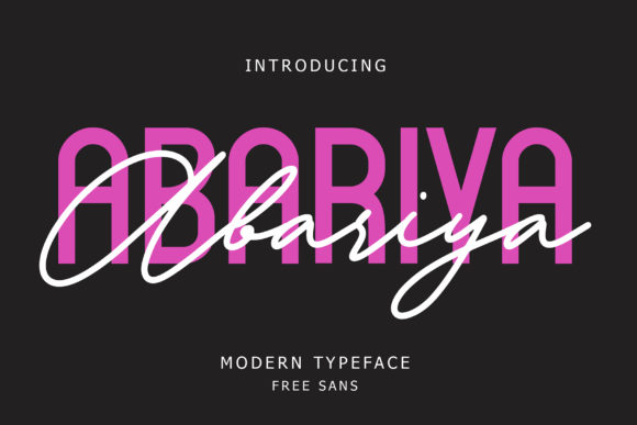 Boost Your Campaign with Abariya: A Versatile Font Duo