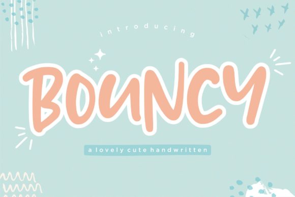 Bouncy: A Charming Handwritten Font for Creative Makers