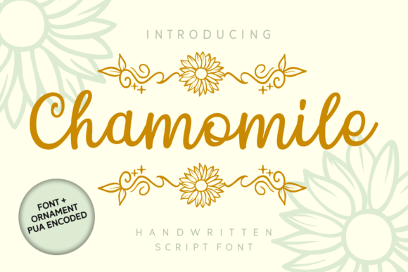 Chamomile: A Hand-Lettered Font for Charming Handmade Creations
