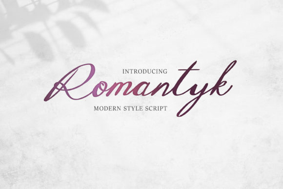 Discover Romantyk: A Versatile Handwritten Font for Branding