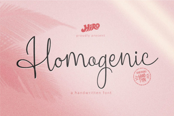Homogenic: A Premium Script Font for Elegant Branding