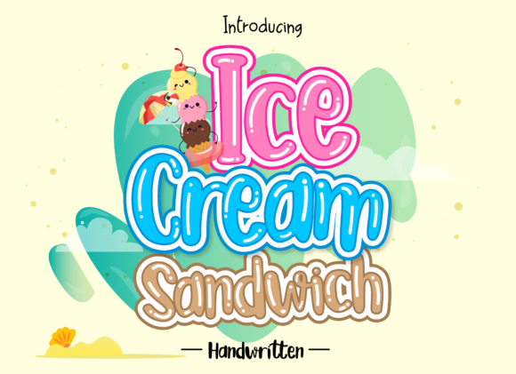 Ice Cream Sandwich: A Sweet and Colorful Font for Your Brand