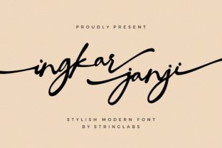 Ingkar Janji: The Elegant Handwritten Font for Stunning Visuals