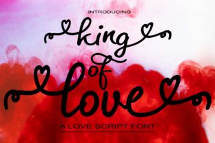 King of Love: A Charming Script Font for Creative Projects