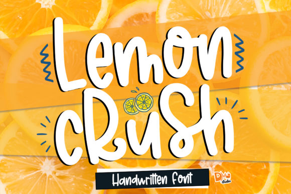 Lemon Crush: A Charming Handwritten Font for Crafters