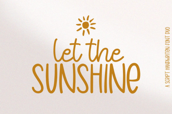 Let the Sunshine: A Handwritten Script Font Duo for Enchanting Branding