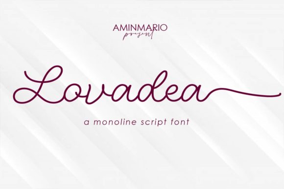 Lovadea: A Handwritten Script Font for Web Design