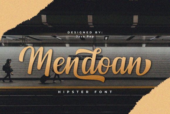 Mendoan: A Vintage Script Font for Editorial Elegance