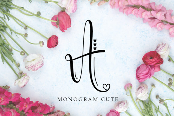 Monogram Cute: A Charming Script Font for Crafters