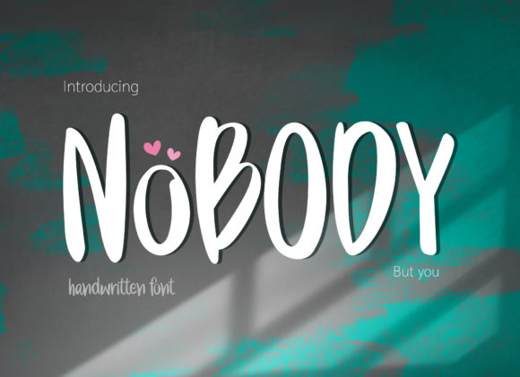 Nobody: A Charming Handwritten Font for Crafters