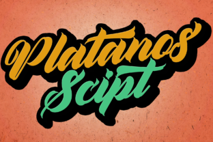 Platanos: A Fun and Bold Script Font for Your Brand