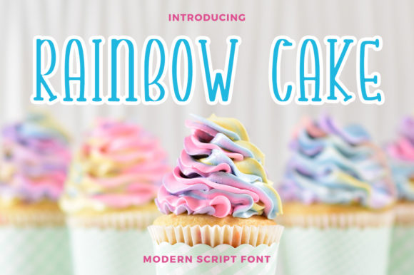 Rainbow Cake: A Charming Handwritten Font for Engaging Designs