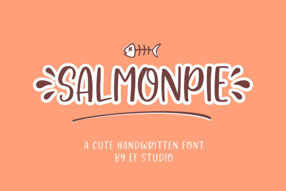 Salmonpie: A Charming Handwritten Font for Creative Projects