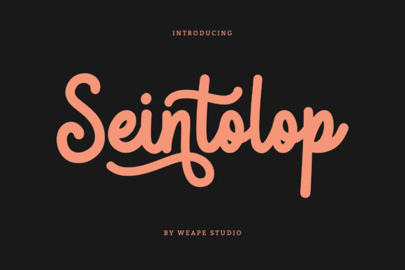 Seintolop: Elevate Your Brand with This Elegant Script Font