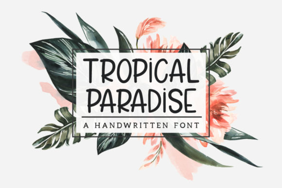 Tropical Paradise: A Handwritten Font for Editorial Elegance