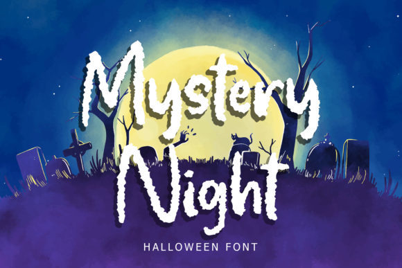 Unleash Creativity with Mystery Night: A Spooky Script Font