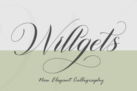 Willgets: A Handwritten Font for Elegant Editorial Design