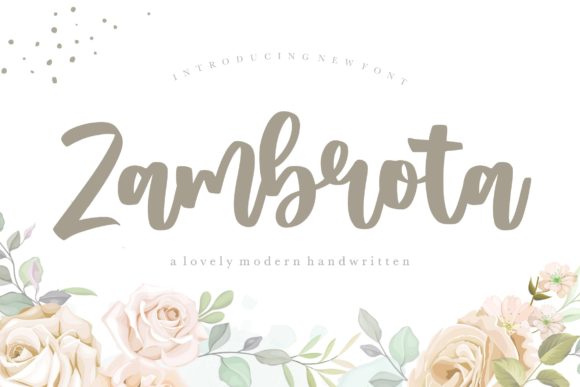 Zambrota: A Versatile Handwritten Font for Engaging Campaigns